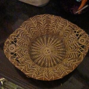 Handcrafted Brown Woven Basket